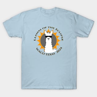 Llamas of the Eclipse Waco TX 2024 T-Shirt